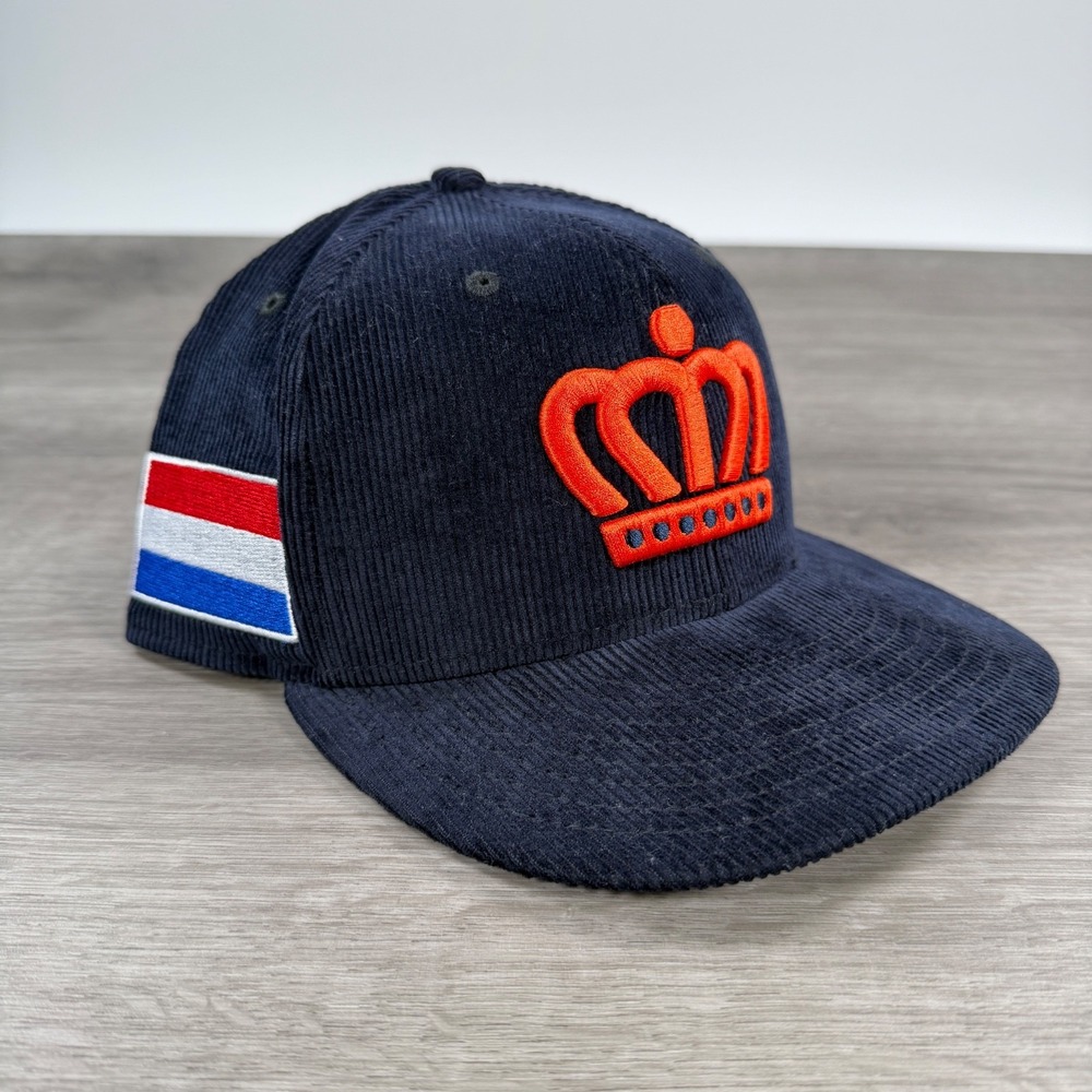 2026 WBC Netherlands Fitted Hat New Era 59FIFTY Corduroy Size 7 1/2 Baseball
